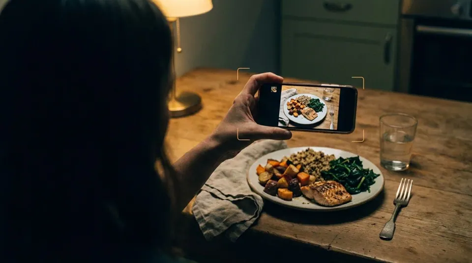 A meal photographed for Naviyara